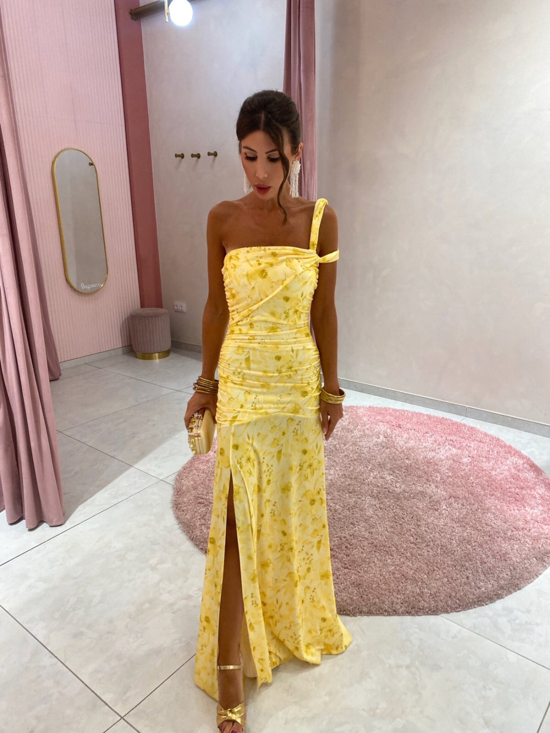 Ariella | Asymmetric One Shoulder Evening Dress