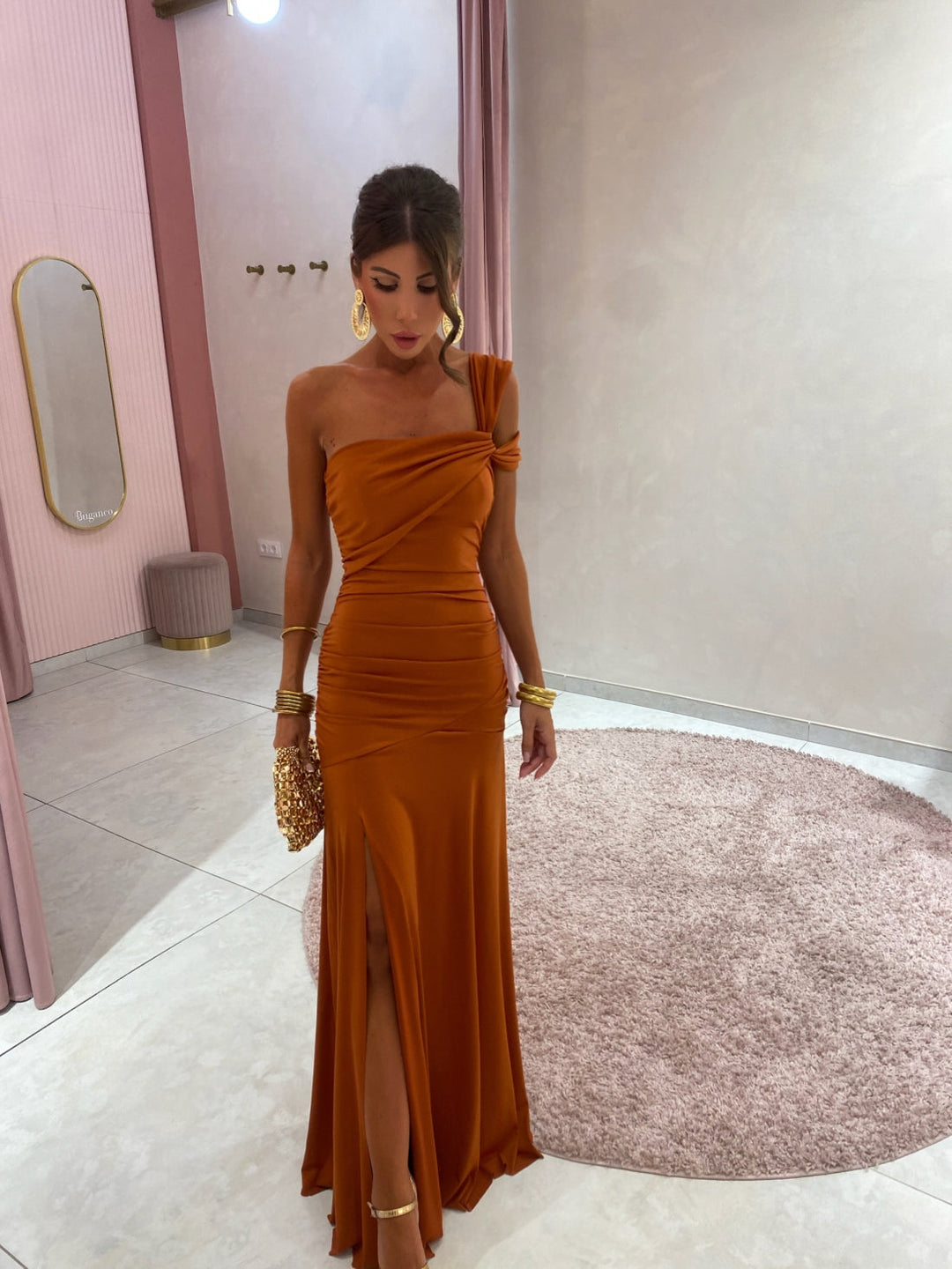 Ariella | Asymmetric One Shoulder Evening Dress