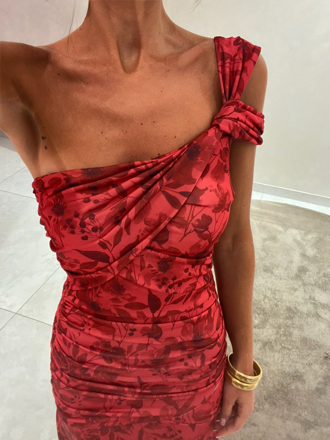 Ariella | Asymmetric One Shoulder Evening Dress