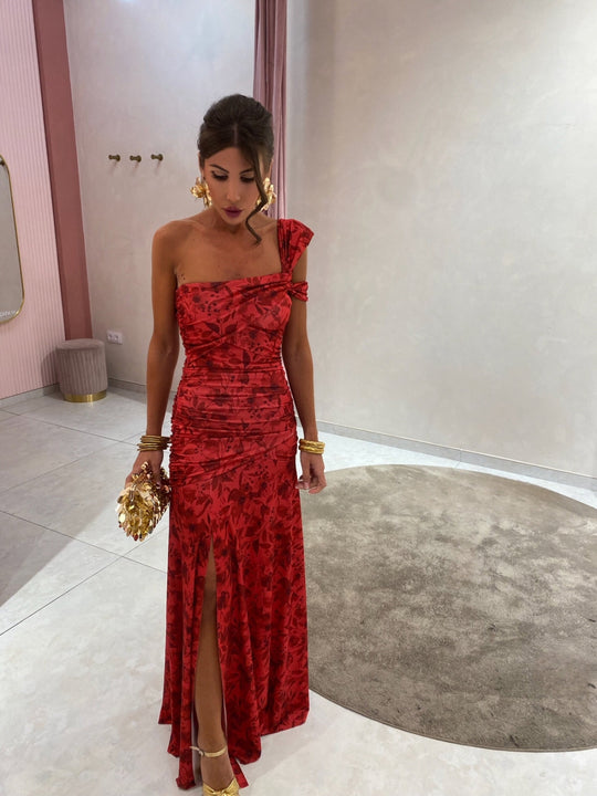 Ariella | Asymmetric One Shoulder Evening Dress