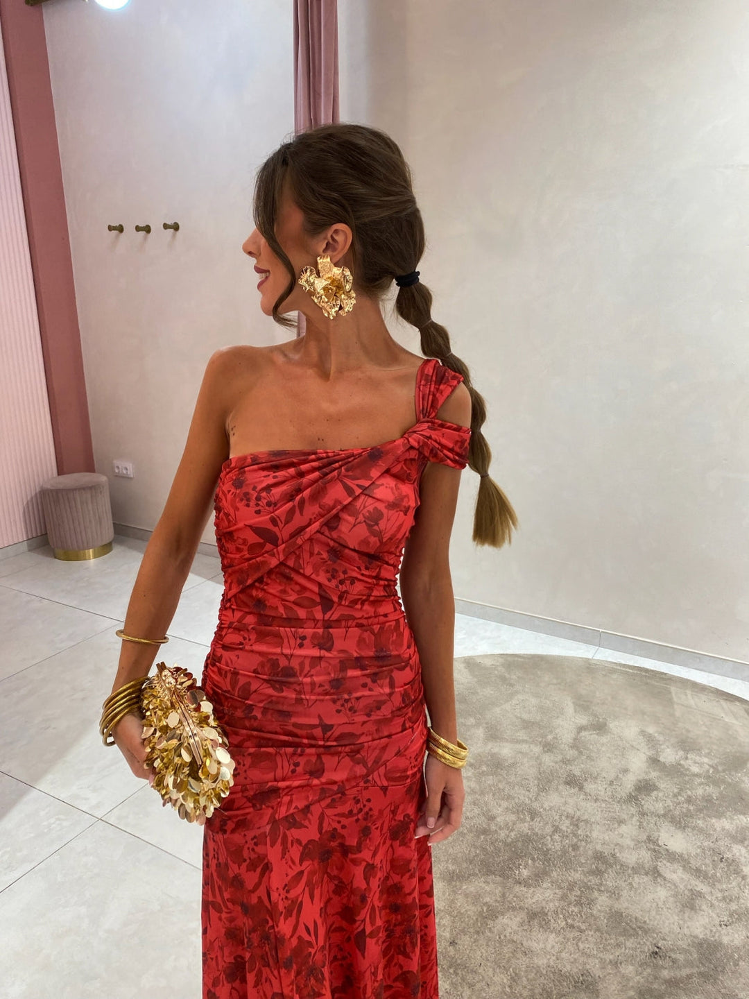 Ariella | Asymmetric One Shoulder Evening Dress