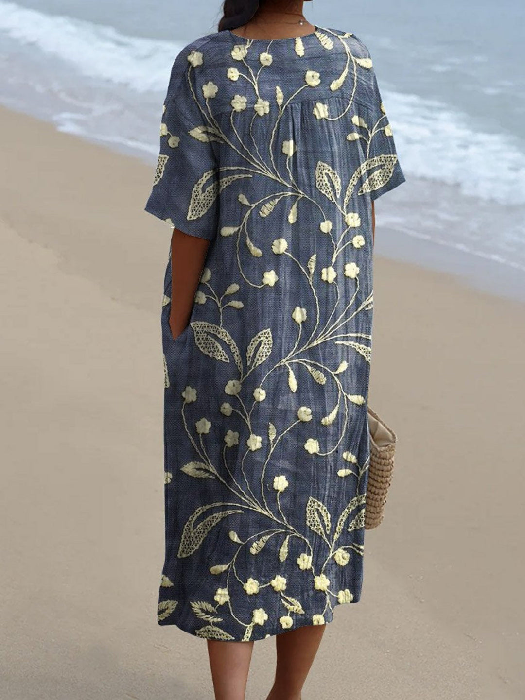 Irma – Botanical Midi Dress